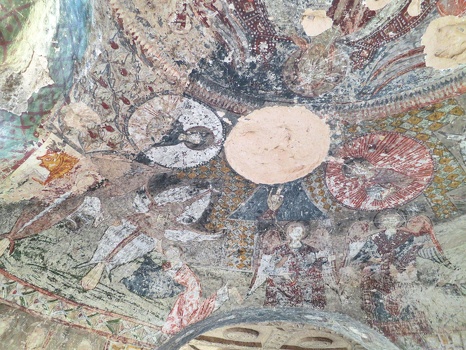 Fresco in Church Of Three Crosses at Rose valley