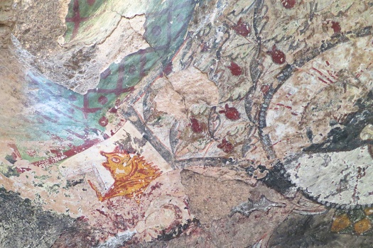 Fresco in Church Of Three Crosses at Rose valley