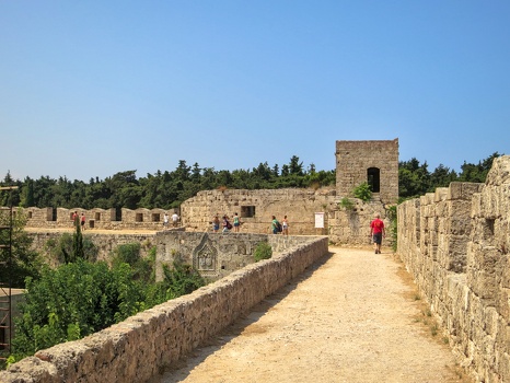 Rhodes castle ramparts
