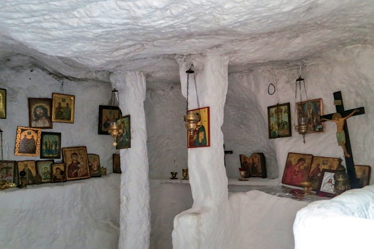 Icons inside cave