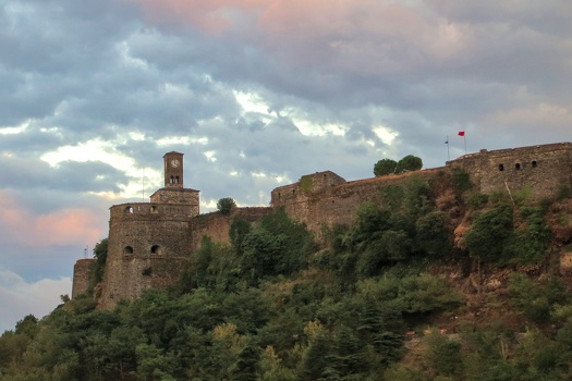 Castle at sunset