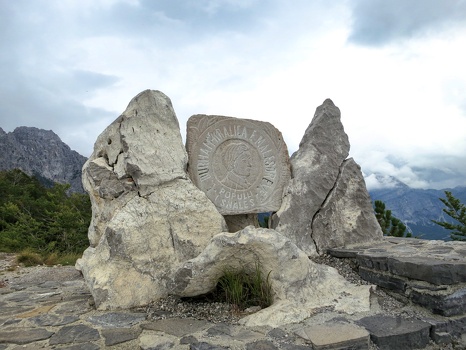 Monument to Edith Durham at Theth