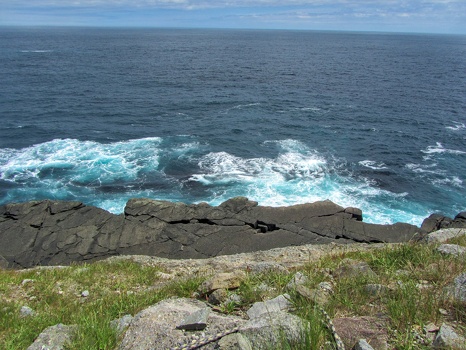 Lunch ledge looking down at Flatrock