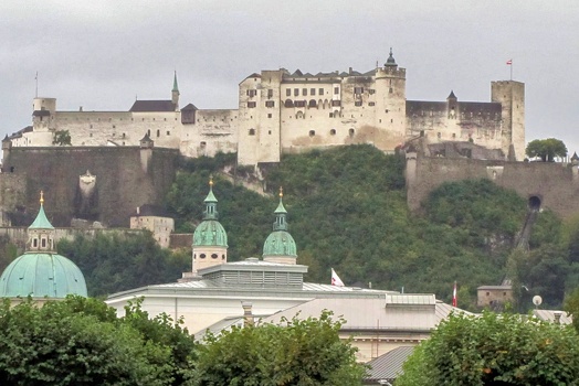 Castle view from garden